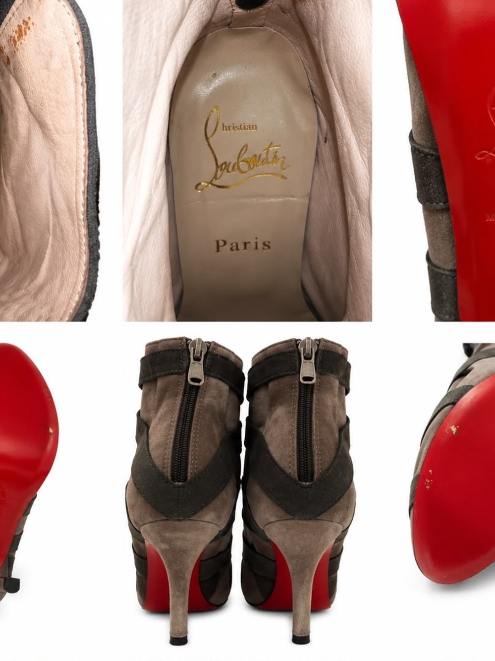 Christian Louboutin Nitonimoi 120 Bandage Ankle Boots Size 38 - Picture 2 of 7